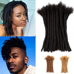 Lace Wigs Hair Bulks Dreadlock s Human For MenWomen Crochet Braids Organic hair Dread Loc 06 cm Faux Locks 230629