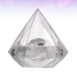 Gift Wrap Candy Diamond Box Party Containers Container Wedding Boxes Clear Decorations Plasticstorage Case Makeup Sugar Jars Shaped