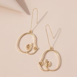 Dangle Earrings 3 Pairs Abstract Lady Breast Statement Hoop Female Body Boob J78E