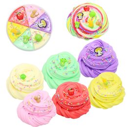 Cartoon Vegetable Salad 6 Colours Butter Fluffy Soft Stretchy Cotton Slime DIY Foam Slime Plasticine Clay Cloud Slimes 2163