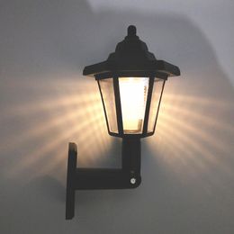 Wall Mount Palace Lantern Solar Patio Light dusk to dawn for Garden Front Door Garage Security Patio Yard Corridor