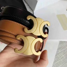 314 Tan Leather Genuine Black Matt Woman Golden Sier Buckle Cinturones Para Hombre Atriompheoe Belt Womens Belts for Jeans U s