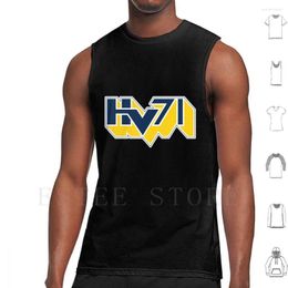 Men's Tank Tops Hv71 Ice Hockey Vest Cotton Logo Fans Swedish League Souvenir Design