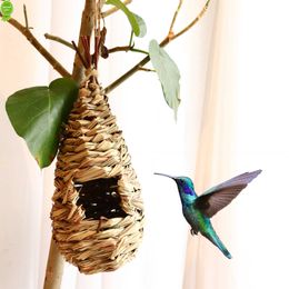 New Grass Woven Bird's Nest Handmade Bird's Nest and Cage Garden Decoration Bird House Ecological Bird House Bird Cage