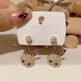 Dangle Earrings Pearl Pendant Fashion Anime Earring For Women 2023 Personality Trendy Romantic Wedding Party Jewellery As Gift
