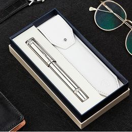 Pens luxury High quality HERO H718 Fountain Pen gift BOX UP BAG gold 10K NIB INK pens Stationery Office school supplies