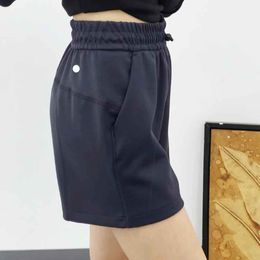 LUU Leggings tracksuit sweatpants Designer luxury Softstreme Women's High-waisted Drawstring Shorts Loose Exercise Fitness Straight-leg Pants joggers