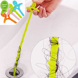 Sink Hair Cleaning Hook Pipe Dredging Brush Kitchen Bathroom Floor Drain Sewer Dredge Kitchen Toilet Hair Remover Cleaning Tools