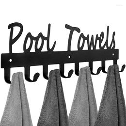 Keychains Pool Towel Hooks For Bathroom Wall Mount Rack Holder Carbon Steel Hanger Organiser Indoor Outdoor