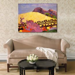 Female Canvas Art The Sacred Mountain Paul Gauguin Paintings Handmade Romantic Modern Bedroom Decor