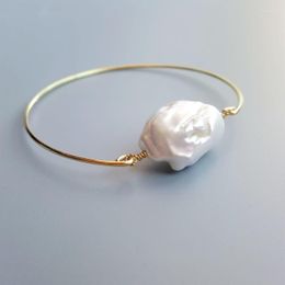 Bangle LiiJi Unique Real Baroque Pearl Bracelet For Women Gift Drop