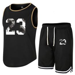 Men s Tracksuits Summer Sleeveless T Shirt Set Men Quick Dry Tank Top Shorts Male Fitness Competition Training Vest Winner Tracksuit 230629