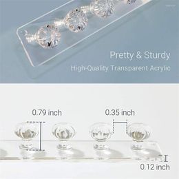 Jewellery Pouches Transparent Acrylic Jewerly Storage Rack Earring Necklace Hanger Holder Wall Mounted Display Stand Organiser For Women