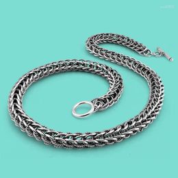 Chains Vintage Style Thai Silver Necklace Paragraphs Man Domineering Keel Thick With Exquisite Process
