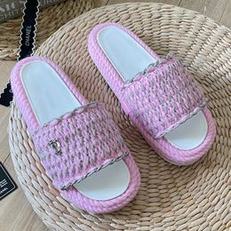 Designer-Sandale, Plateau-Designer, Pool-Pillow-Slipper, Hausschuhe für Herren und Damen, bequeme, flache Pantoletten, Sunset, Easytowear-Stil, Abrieb