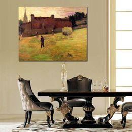 Female Canvas Art Haymaking Paul Gauguin Paintings Handmade Romantic Modern Bedroom Decor