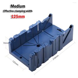 Professional Hand Tool Sets Mitre Saw Box Inclined/45/90 Degree Cutting Blue ABS Plastic Clip For Architectural Working Woodworking