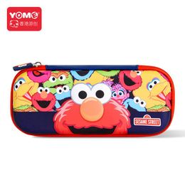 Bags Sesame Street Pencil Cases Starry Cartoon Kawaii Pencil Bags Stationery Cute Kids Student School Office Stationary Pencilcases