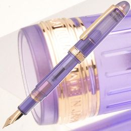 Pens platinum 3776 NICE Series PNB20000R Lavender Rose 14K gold cute school supplies Women's gift transparent fountain pen