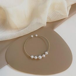 Beaded Strand Baroque Pearl Bracelet Female Simple Joker Accessories
