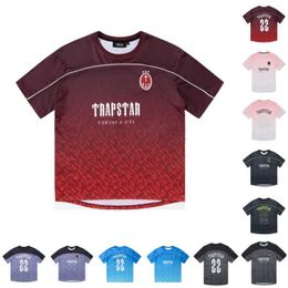 Mens Trapstar Tees Football Jersey Summer Casual t Shirt Loose Quick Short Sleeve Underlay Tops Men Wonmen T-shirt Ezpg