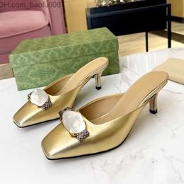 Sandals Summer Women Sandals Fashion Designer Sexy High Heels Leather Shoes Nails Slim Heels Elegant Casual Comfortable Office Shoes Z230629