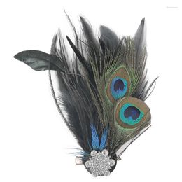 Brooches Luxury Handmade Cloth Peacock Feather Hat Women Suit Pin Flower Wedding Jewellery Accessories Decor Corsage Brooch Gift Sale