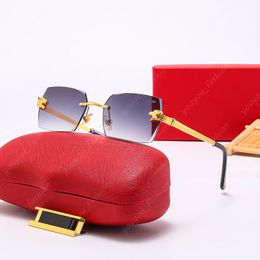 Womens Designer Sunglasses For Women Luxury Gold Frame Sunglass Sun Glasses Eyeglasses High-end Eyewear Animal Head Mens Sunglasses New