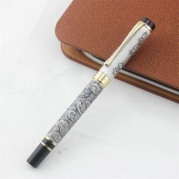 Pens High Quality Jinhao 5000 Metal Dragon Fountain Pen Luxury 0.5MM F Nib Ink Pens for Writing Office School Supplies