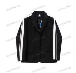 xinxinbuy Men designer Jacket coat 23ss suit Paris Sports letter jacquard Embroidery sets long sleeve women black M-2XL