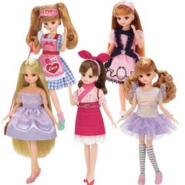 Dolls Tomy Licca Doll Sushi Staff Dress Up Item LiccaChan Happy Shopping Rika Chan Mouton Kawaii Cute Collection Toy 230629