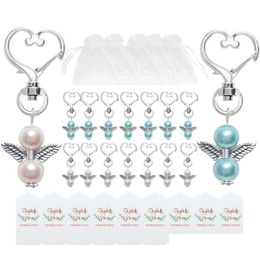 Party Favor Angel Keychains Thank You Tags Gift Bags Guest Return Favors Baby Shower Bridal Wedding Gifts Jk2101Xb Drop Delivery Hom Dh0Kv