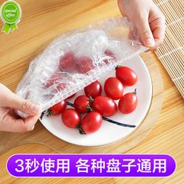 New 100Pcs Disposable Food Cover Bags Elastic Wrap Covers Food Preservation Bag Bowl Dish Cover Food Film Kitchen Accessories