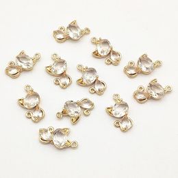 Back New Arrival 18x10mm 50pcs Cubic Zirconia Copper Charm for Handmade Necklace Earring Diy Parts,jewelry Findings & Components