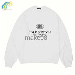 Men's Hoodies Sweatshirts High Street Cole Buxton Sweatshirts Men Women Best Quality White Black Letter Print Pullover Hoodies J230629