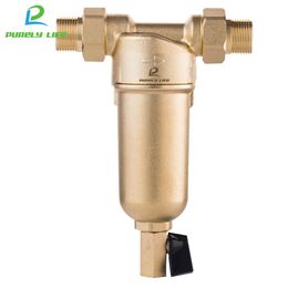 Appliances Hot Water Siphon Backwash Prefilter Purifier System 40micron Stainless Steel Mesh Copper Cover Whole House Prefilter