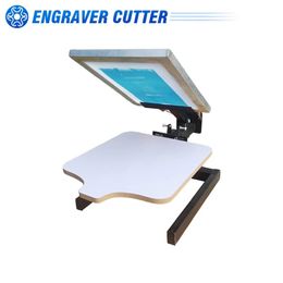 Embossing EU Stock 1 Colour 1 Station Silk Screen Printing Machine Pressing TShirt Print Cutter