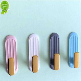 1/4PCS Light Luxury Wind Hook Wall Hooks For Hanging Clothes Non Punching Wall Hanger Coat Key Hook Decorative Home Organizer