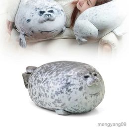 Cushion/Decorative Angry Blob Seal Chubby Novelty Sea Lion Doll Soft Plush Stuffed Toy Baby Sleeping Throw Gifts for Kids Girls R230629