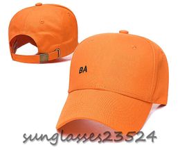 Ball Caps High Quality Street cap Fashion Baseball hat Mens Womens Designer Sports Colours casquette Adjustable Fit Hats Orange hat