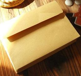 Envelopes 100Pcs/lot Vintage Kraft Paper Envelope Wedding Gift Envelopes 176*126mm School And Office Supplier Stationery