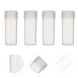 Storage Bottles 100 Pcs Travel Toiletries Containers Small Plastic Vials Sample Lids 5ml Bottle Bottled