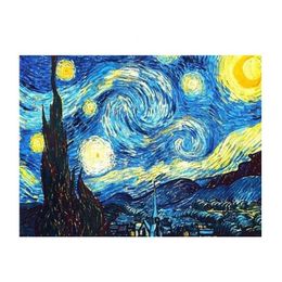 Diamond Painting 5D Fl Drill Diy Rhinestone Embroidery Pictures Van Gogh Starry Night Home Wall Decor 1Xbjk2106 Drop Delivery Garden Dhlwr