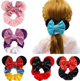 6 Inch Children's Hair Band Ear Velvet Circle Sequin Butterfly Knot Holiday Party Headwear Hair Accessories Variety of Styles to Choose"