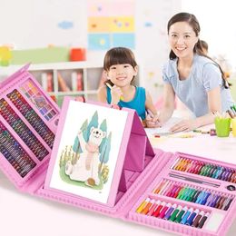 Sets 42/86/208pcs Children Art Painting Set Watercolor Pencil Crayon Water Pen Colors Drawing Tools Kids Gift Art Supplies Toy Crayon