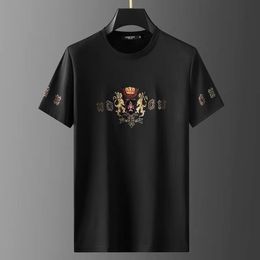 Mens TShirts High end luxury summer short sleeve Tshirt fashion Lion embroidery sequin half casual large mens top 230629