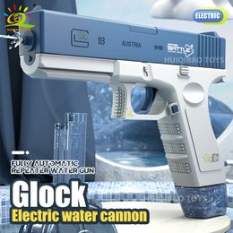 Sand Play Water Fun HUIQIBAO M1911 Glock Electric Automatic Water Gun Outdoor Beach Largecapacity Swimming Pool Summer Toys for Children Boys Gifts 230629