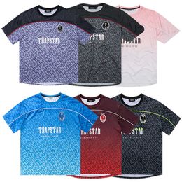 Trapstar t Shirts Mens Football Jersey Designer Tees Women Summer Casual Loose Quick Drying Luxury T-shirts Short Sleeve Street Fashion Tops Ep2p