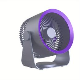 1pc Household Air Circulating Fan Wall Mounted 3-speed Silent Electric Fan Office Desktop Circulating Fan (for Wiring Use)