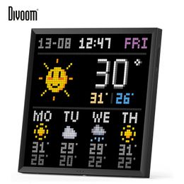 Frames Divoom Pixoo 64 Digital Po Frame with 64*64 Pixel Art LED Picture Electronic Display Board Neon Light Sign Home Decoration 230628